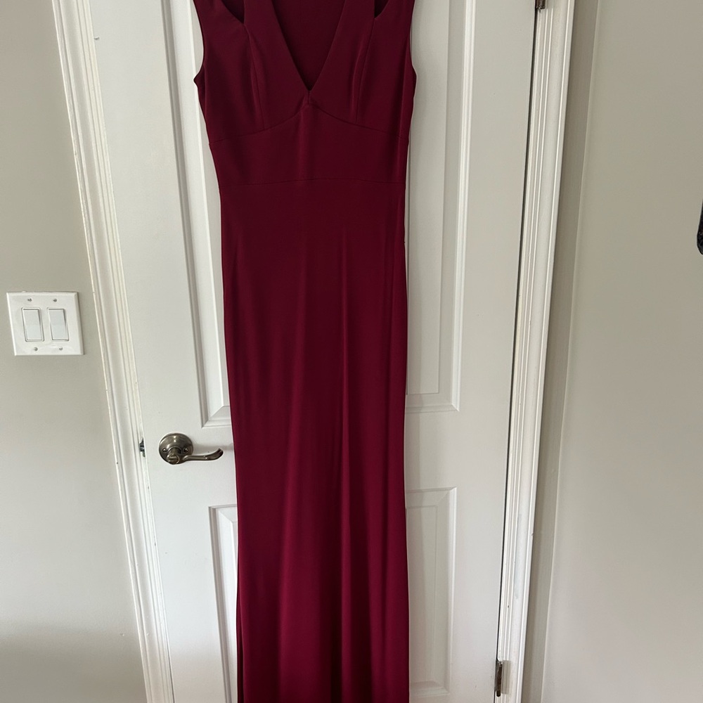 Sexy medium ABS wine Sleeveless Dress